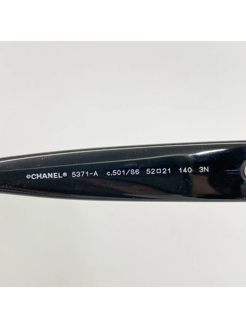 Chanel Sunglasses Acetate Black Silver Eyewear
